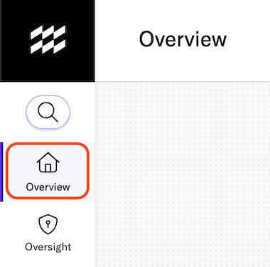 Screenshot showing the overview button